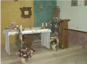 l'altare della cappella della Comunit